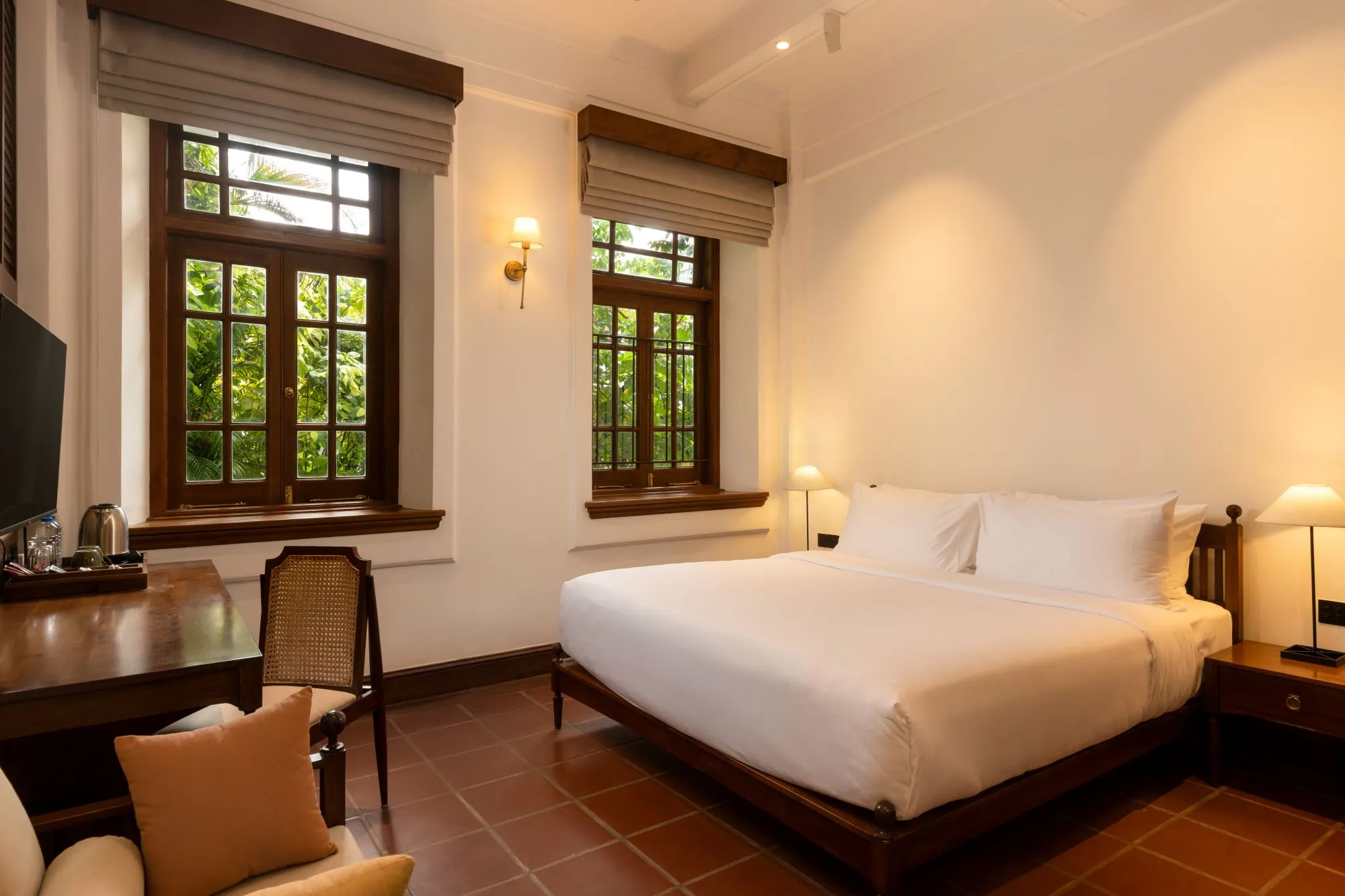 Typisches Hotelzimmer in Sri Lanka